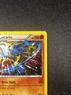 Lucario XY140 Promo Holo Rare Pokemon Card - LP - Image 3