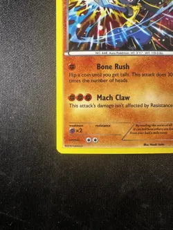 Lucario XY140 Promo Holo Rare Pokemon Card - LP - Image 5
