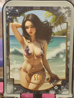 No.1 Charm Girl Card Goddess Story Anime Waifu Japanese AI K-Pop SSR SSR-06 - Image 1