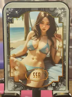 No.1 Charm Girl Card Goddess Story Anime Waifu Japanese AI K-Pop SSR SSR-07 - Image 1