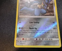 Lucario 126/214 Unbroken Bonds Reverse Holo Rare Pokemon Card LP - Image 2