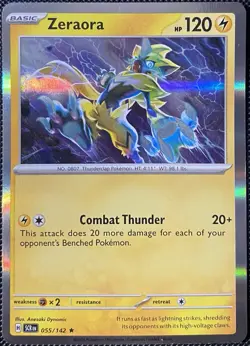 Zeraora 055/142 Sv07: Stellar Crown Holo - Pokemon Card - Image 1