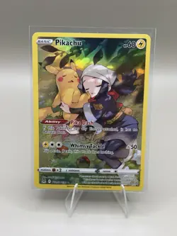Pokemon TCG Pikachu v Trainer Gallery Holo Card TG5/TG30: Lost Origin - Image 1
