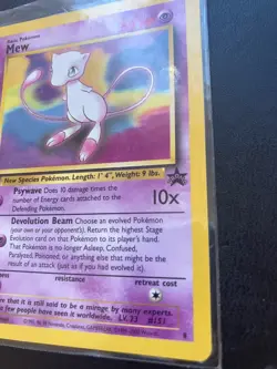 Mew Promo #8 1999-2000 WB Movie Pokemon Card WOTC Vintage NM - Image 3