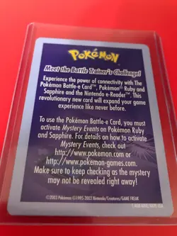 Pokemon Battle E Card Instruction e-Reader Card - For GBA Nintendo 1999-2003 - Image 2