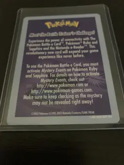 Pokemon Battle E Card Instruction e-Reader Card - For GBA Nintendo 1999-2003 - Image 4
