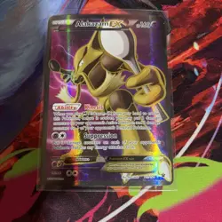 Pokemon TCG Alakazam EX Fates Collide Holo Card 117/124 2016 Full Art - Image 1