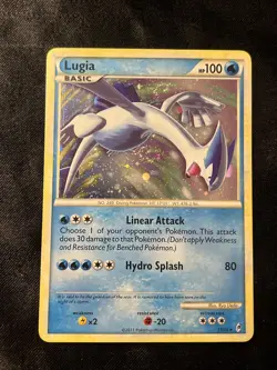 Pokemon TCG Lugia Holo Rare Card 15/95 2011 Call of Legends LP *Swirl - Image 1