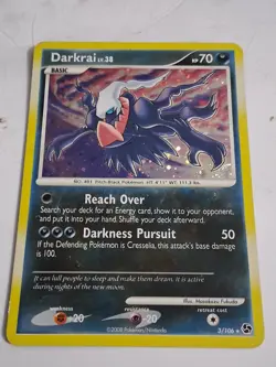 Pokemon Darkrai Holo Rare Card 3/106 Great Encounters Series LP Almost NM - Image 1