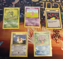 Pokemon Cards Jungle, Rocket & Base (German) WOTC 1999-2000 Vintage - Lot of 5 - Image 1