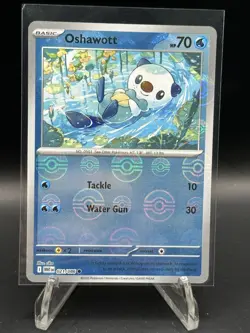 Oshawott 21/86 Pokeball White Flare Pokemon Tcg Cards Nm Mint Reverse Holo 2025 - Image 1