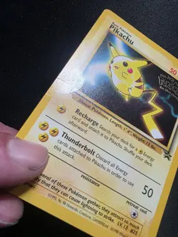 Pikachu Pokemon Card WB Movie Black Star Promo Stamped 4 Vintage WOTC - - Image 3