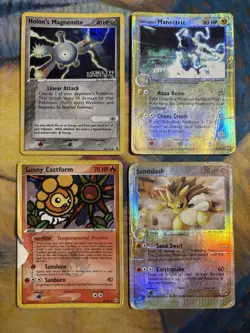 Ex Delta Species Stamped Era Reverse Holo 4 Pokemon Card Lot DMG - Image 1