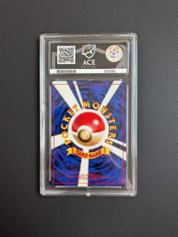 Graded ACE 9 Pokemon card Slab - Fire Energy #14 - Chikorita Half Deck - 2001 - Image 4