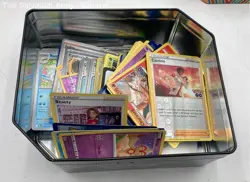Assorted Nintendo Multicolor Pokemon Trading Cards Game Mixed Lot In Tin Box - Image 2
