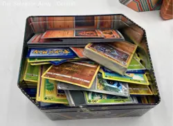 Assorted Nintendo Multicolor Pokemon Trading Cards Game Mixed Lot In Tin Box - Image 3