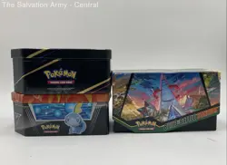 Multicolor Pokemon Trading Card Game Mixed Lot Of Many With Tin Boxes - Image 1