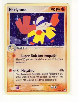 1x ~ESP~ SPANISH Hariyama 8/109 HOLO EX Ruby & Sapphire Pokemon Card (LB3) - Image 1
