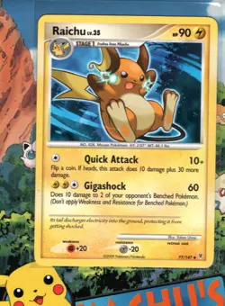 Pokemon TCG Raichu 77/147 - Supreme Victors Non-Holo LP - Image 1