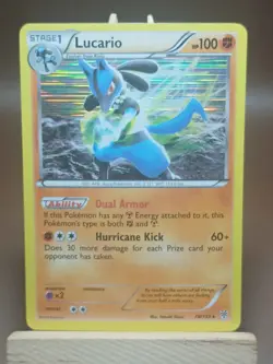 HP Lucario 78/135 Holo Rare - 2012 Pokemon Black & White: Plasma Storm - Image 1