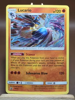 Pokemon Lucario - SM54 Promo SM Promos HP Cosmo Holo - Image 1