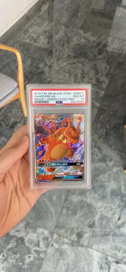 CHARIZARD GX SM211 HIDDEN FATES PROMO POKEMON PSA 10 GEM MINT - Image 1