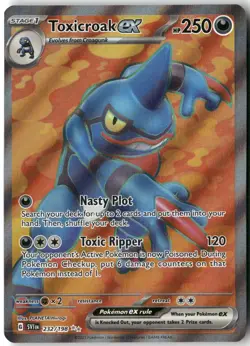 Toxicroak ex, Pokemon SV01: Scarlet & Violet Base Set Ultra Rare, 232/198 NM - Image 1