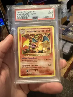 2016 POKEMON XY EVOLUTIONS #11/108 CHARIZARD HOLO PSA 9 - Image 1