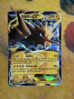 Zapdos EX 48/135 Ultra Holo Rare Pokemon TCG BW Plasma Storm Team Plasma MP - Image 2