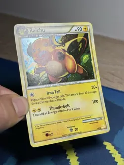 Pokemon TCG Raichu HS Trainer Kit 30/30 Holo Holo Rare MP/LP - Image 4