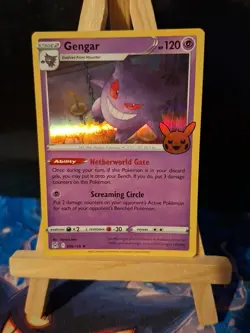 Pokemon TCG Lost Origin Stamped Gengar Trick or Trade 2023 066/196 Holo Rare - Image 1