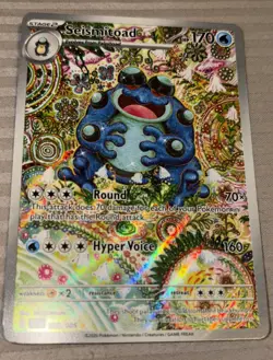 Seismitoad IR Pokemon Black Bolt 105/086 English Illustration Rare Hidden 666 - Image 1