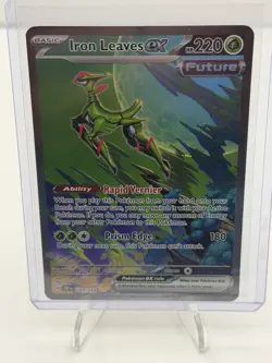 Pokemon TCG Iron Leaves EX Scarlet & Violet Temporal Forces 203/162 - Image 1