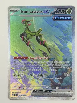 Pokemon TCG Iron Leaves EX Scarlet & Violet Temporal Forces 203/162 - Image 2