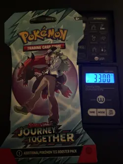 Heavy! Over 33 Gram Pokemon Journey Together Sleeved Booster Pack Sealed - Image 1