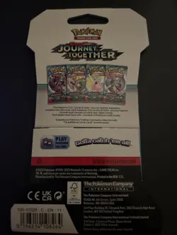 Heavy! Over 33 Gram Pokemon Journey Together Sleeved Booster Pack Sealed - Image 3