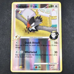POKEMON STARAPTOR FB LV.50 11/147 PLATINUM SUPREME VICTORS RARE REVERSE HOLO LP - Image 1