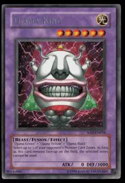 Yugioh Ojama King SOD-EN034 Rare NM - Image 1