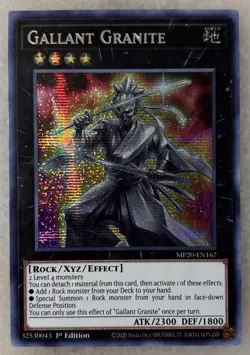x1 Gallant Granite - MP25-EN286 - Ultra Rare - 1st Edition Yu-Gi-Oh! LP - Image 1