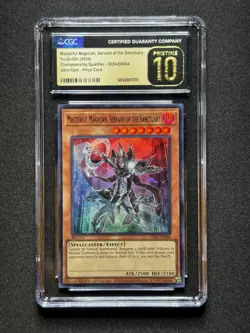 CGC 10 PRISTINE Yugioh Masterful Magician, Servant of the Sanctuary 2024-EN004 - Image 1