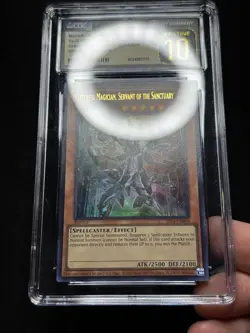 CGC 10 PRISTINE Yugioh Masterful Magician, Servant of the Sanctuary 2024-EN004 - Image 3