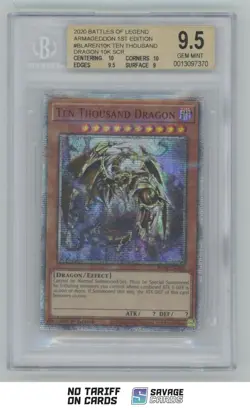 2020 Yu-Gi-Oh! Battles of Legend Armageddon 1st Edt Ten Thousand Dragon BGS 9.5 - Image 1