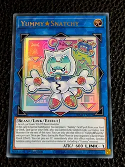 Yummy Snatchy JUSH-EN022 Yugioh 1st Ed (New) Ultra Rare - Image 1
