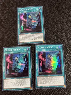 “A Case For K9” (X3) JUSH-EN040 Yugioh 1st Edition (New) Super Rare - Image 1