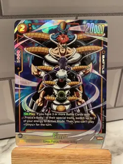 Dragon Ball Super Card Game Awakened Pulse Ginyu FB01-109 Alt Art NM - Image 1