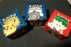 POKEMON Burger King 23K Gold-Plated Card Togepi, Pikachu, Poliwhirl 1999 - Image 1