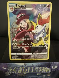 Pokemon Card Braixen TG01/TG30 Trainer Gallery Rare Silver Tempest NM - Image 1