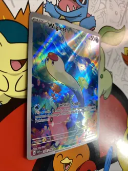 Pokemon TCG Wiglett 206/198 Scarlet & Violet Base Illustration Rare Card NM - Image 2