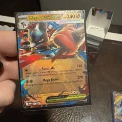 Mega Lucario ex - MEP 012 Mega Evolution Black Star Promo Pokemon TCG Card - Image 1