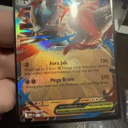 Mega Lucario ex - MEP 012 Mega Evolution Black Star Promo Pokemon TCG Card - Image 3